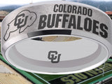 Colorado Buffaloes Ring Silver Wedding Band | Sizes 6-13 #buffs #ncaa