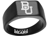 Baylor Bears Ring Black Titanium Ring | Sizes 8-12 #bu #baylor #bears