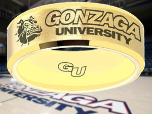 Gonzaga Bulldogs Ring Gold Wedding Ring Sizes 6 - 13 #gonzaga #bulldogs