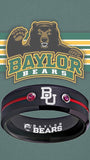 Baylor Bears Ring Black & Red CZ Wedding Band | Sizes 6-13 #bu #baylor #bears