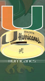 Miami Hurricanes Ring Gold Wedding Band | Sizes 6-13 #miami #hurricanes #TheU