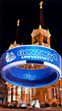 Gonzaga University Ring Bulldogs Blue & Silver Wedding Ring Sizes 4 - 17 #gonzaga