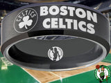 Boston Celtics Ring Clover Black Wedding Ring Sizes 6 - 13 #celtics #nba