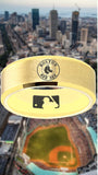 Boston Red Sox Ring Red Sox Wedding Ring Matte Gold Sizes 6 - 13 #redsox