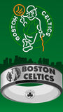 Boston Celtics Ring Silver & Black Wedding Ring Sizes 6 - 13 #celtics #nba