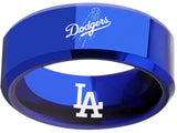 LA Dodgers Ring Blue Ring 8mm Tungsten Ring #mlb #dodgers