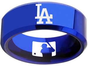 LA Dodgers Ring | Blue Wedding Band | Sizes 6-13 #dodgers