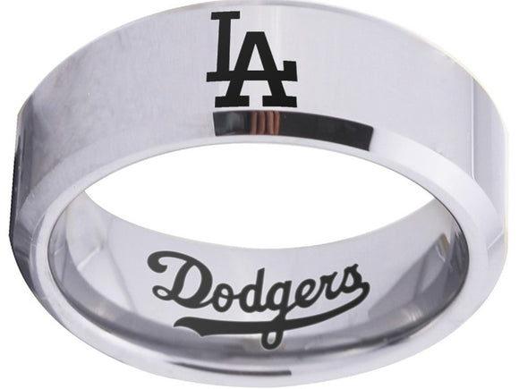 LA Dodgers Ring | Silver Wedding Ring | Sizes 4-17 #dodgers