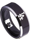 LA Dodgers Ring Black Ring 8mm Tungsten Ring #mlb #dodgers