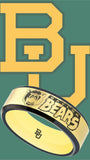 Baylor Bears Ring Gold & Black Wedding Band | Sizes 6-13 #bu #baylor #bears