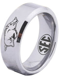 Arkansas Razorbacks Ring Silver Ring Tungsten Ring #arkansas #razorbacks